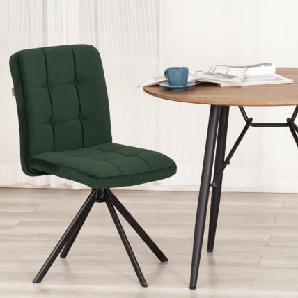 Стул обеденный Medeo поворотный механизм 360, велюр, Deep Forest (изумруд)_12