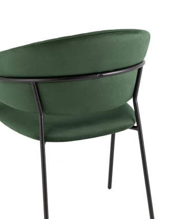 Стул Бруно велюр Зеленый_6
