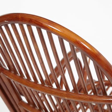 Кресло-качалка VIENNA (разборная) / без подушки / ротанг top quality, 58x133x102 см, Pecan (орех)_3