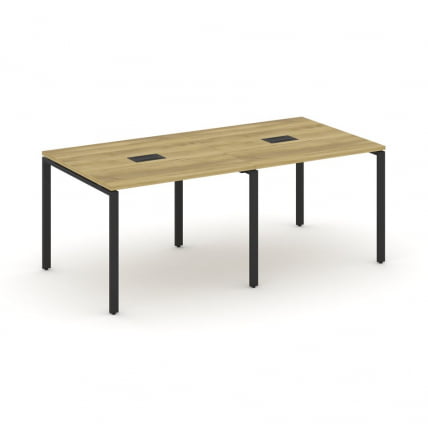 Стол переговорный (2 столешницы) CONCEPT CN.PRG-021 Дуб Винченцо Черный_0