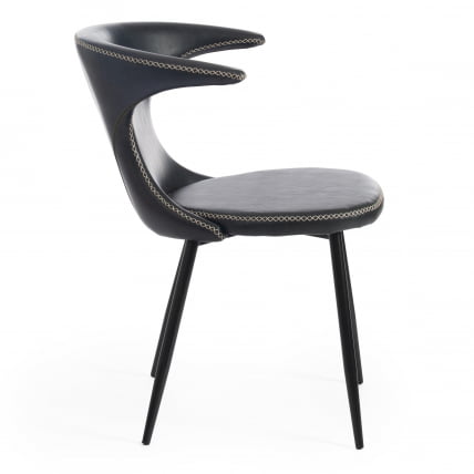 Стул FLAIR (mod. 9020) / 1 шт. в упаковке экокожа/металл, 60 х 56 х 78 см , зеленый 14/черный_1