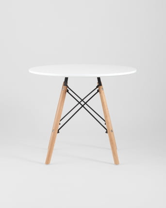 Стол детский Eames DSW белый, ножки массив бука_2