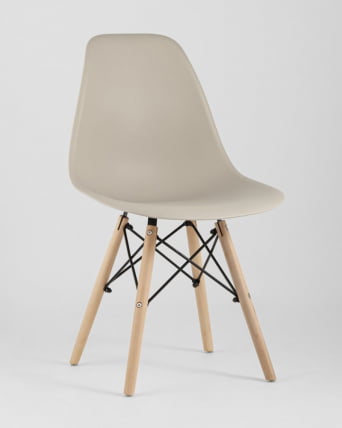 Стул Еамес Стиле ДСВ бежевый (разборный каркас) / Eames Style DSW_11