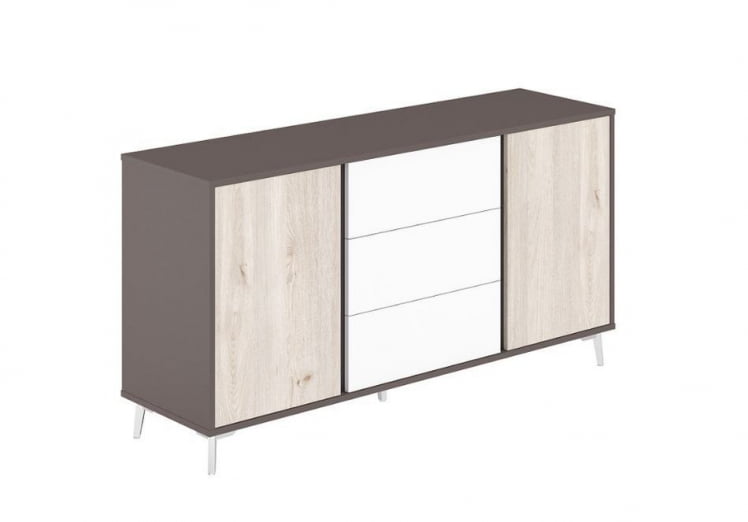 Греденция Sirio SR.305.WF.DN.WH Вольфрам Дуб Тоскана Белый_0