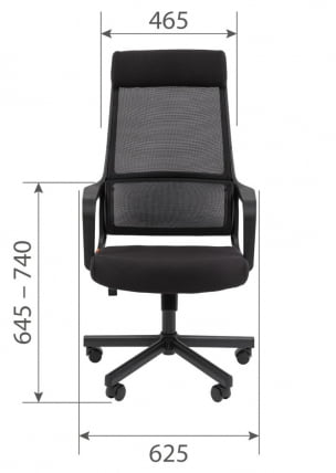 Кресло руководителя Chairman 590 ткань/сетка Серый_5