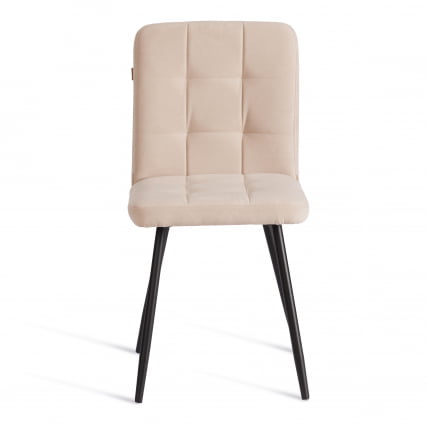 Стул обеденный Medeo LT, велюр, бежевый/черный, 7, 45х56х89 см_4