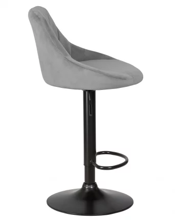 Стул барный DOBRIN LOGAN BLACK Серый велюр MJ9-75_2