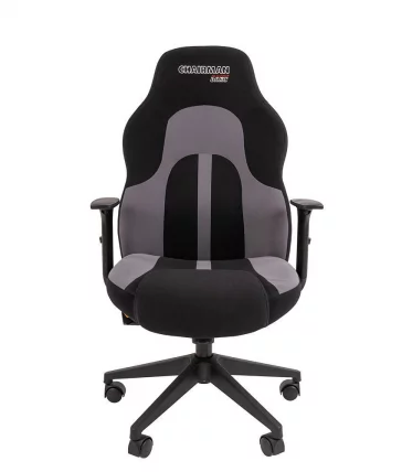Кресло для геймеров CHAIRMAN GAME 11 Черный-св.серый_1
