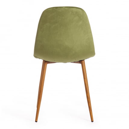 Стул BREEZE (mod. 4724) вельвет/металл, 44 х 53 х 87 см, Green (зеленый) HLR54 / натуральный_3
