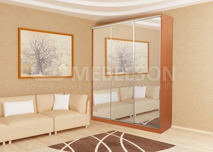 Шкаф-купе Бассо 4-600 Вишня оксфорд_1