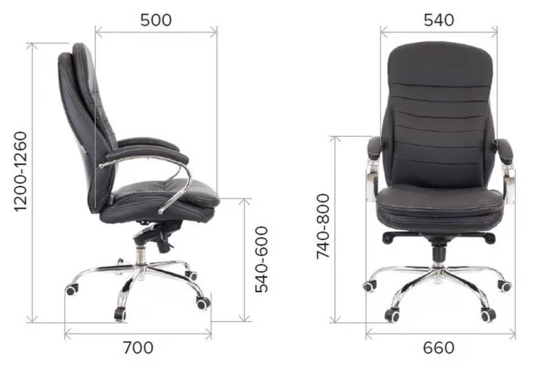 Кресло для руководителя Everprof Valencia M Экокожа Черный_3