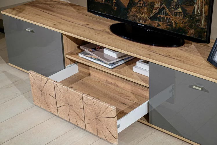 Гостиная Фиджи №1 Дуб Золотой/Антрацит_1