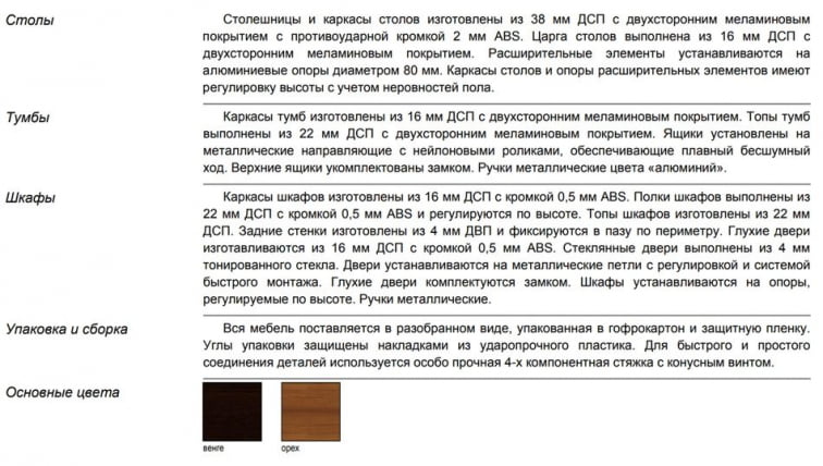 Брифинг-приставка Танго СП9-71 Орех_2