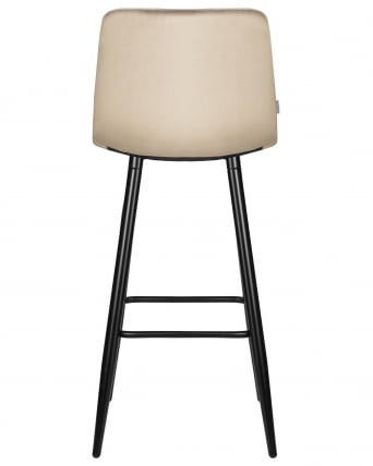 Стул барный DOBRIN NICOLE (черные матовые ножки, мокко велюр (108-104))_4