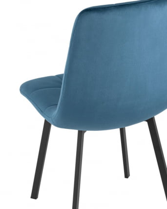 Комплект из двух стульев Chilly велюр сине-зеленый 2 шт._5