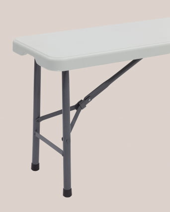 Скамейка складная пластиковая Кейт 180 (HDPE) Белый_3