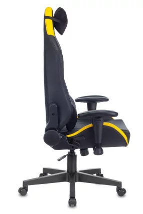 Геймерское кресло Zombie HERO CYBERZONE PRO Черный-желтый_2