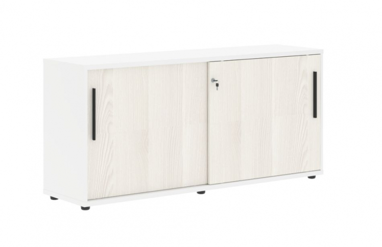 Шкаф с дверьми-купе EDIS ELC 1643 Ясень Траун Черный Белый_0