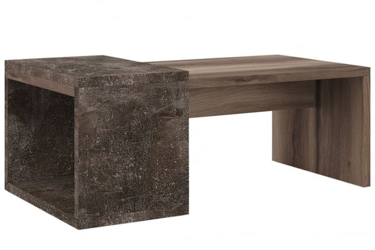 Стол кофейный B-TONE BTN36161242 Вяз Бетон темный_0