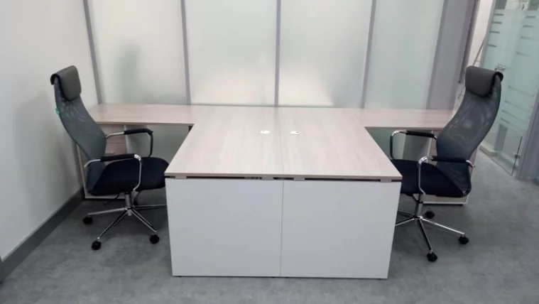 Стол прямой Deka ЛДСП каркас 75.07.16 Дуб Сантана светлый/Белый_4