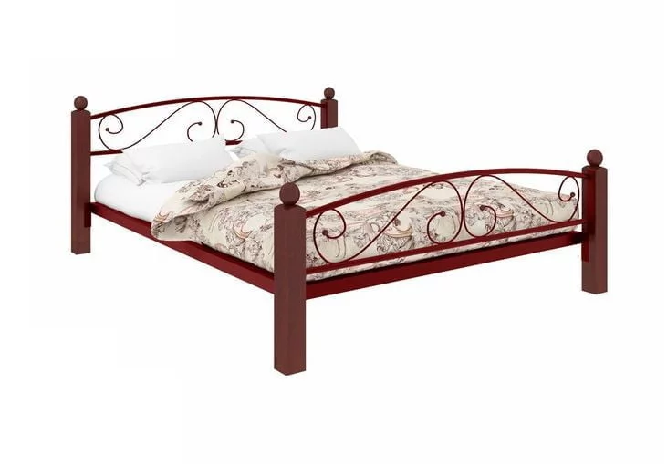 Кровать Вероника Lux Plus 1400х1900 Красная_0