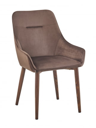 Стул Диана велюр Коричневый_0