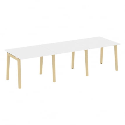 Стол переговорный (3 столешницы) ONIX WOOD OW.PRG-3.1 Белый Бриллиант/Светлый_0