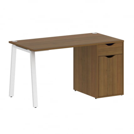 Стол письменный HOME OFFICE VR.SP-3-138.1.A Орех Гварнери/Белый металл_0