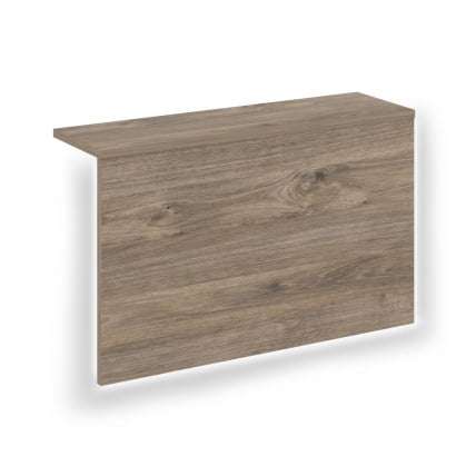 Накладка с подсветкой прямая высокая на 2 модуля О.R-F.MP.V-78 ONIX О.R-NP.V-78.2.S Тиквуд Темный_0