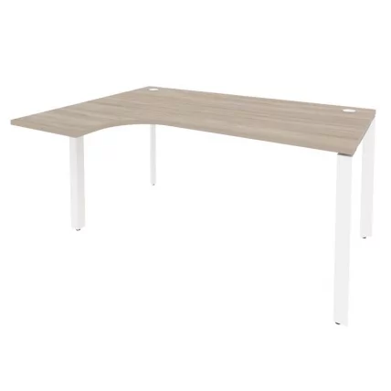 Стол эргономичный левый на П-образном м/к ONIX O.MP-SA-4L Дуб Аттик/Белый_0