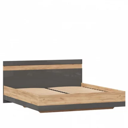Кровать двуспальная 1800 Фиджи ЛД 659.076.000 Дуб Золотой Антрацит_1