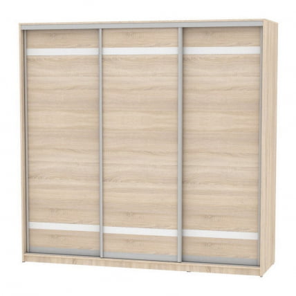 Шкаф-купе B-220х235х60-3(ДСС-D9D9D9)_0