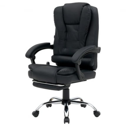 Кресло офисное CROMEX (КРОМЕКС) Lounge MS-007 экокожа черное_1