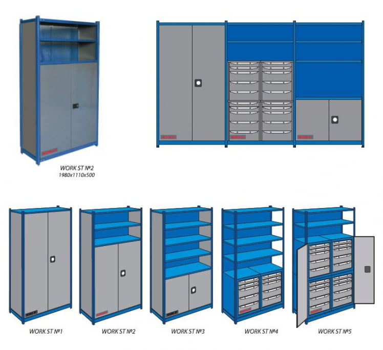Шкаф инструментальный Комплект WORK ST №4_1