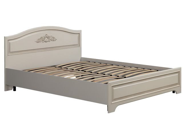 Кровать 1400 комфорт Белла  модуль 08 белый/джелато софт_0