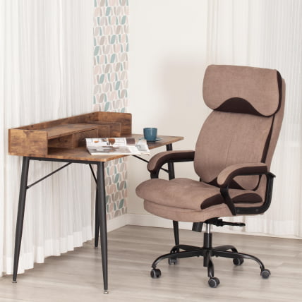 Кресло руководителя Duke metal BL ткань, светло-коричневый, KUB 03/TW-24_12