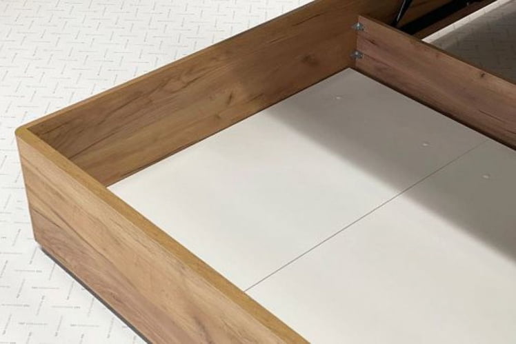 Кровать с подъемным механизмом 160х200 см Адам MSA-06 дуб крафт золотой/белоснежный (экокожа)_5