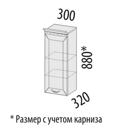 Шкаф кухонный (лев/прав) Оливия 71.07_1