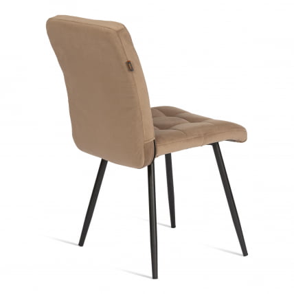 Стул обеденый Medeo велюр, 47х56х89, бежевый/черный, (Porsche 5)_2
