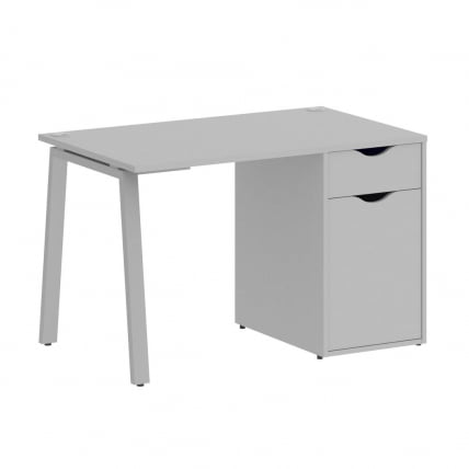 Стол письменный HOME OFFICE VR.SP-3-118.1.A Серый/Серый металл_0