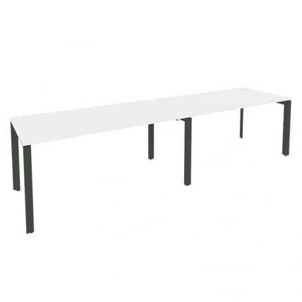 Рабочая станция на П-образном м/к ONIX O.MP-RS-2.4.8 Белый Бриллиант/Антрацит_0