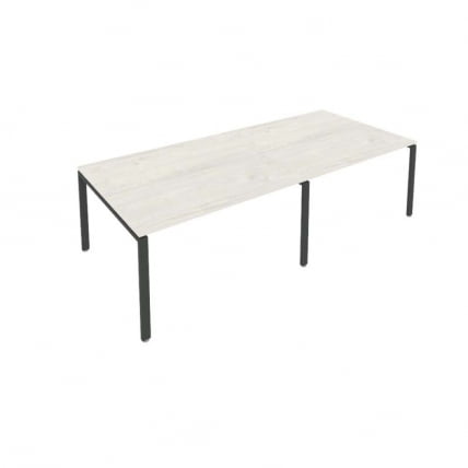 Переговорный стол (2 столешницы) Metal System Б.ПРГ-2.3 Наварра/Антрацит_0