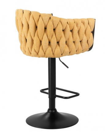 Стул барный DOBRIN LEON (желтая ткань (LAR 275-8)) 2 шт_6