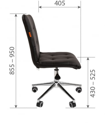 Кресло для оператора CHAIRMAN 030 chrome ткань T-6 Бежевый_4