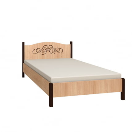 Кровать (1400) ADELE 3 Дуб Сонома/Орех шоколадный(спальня)_0