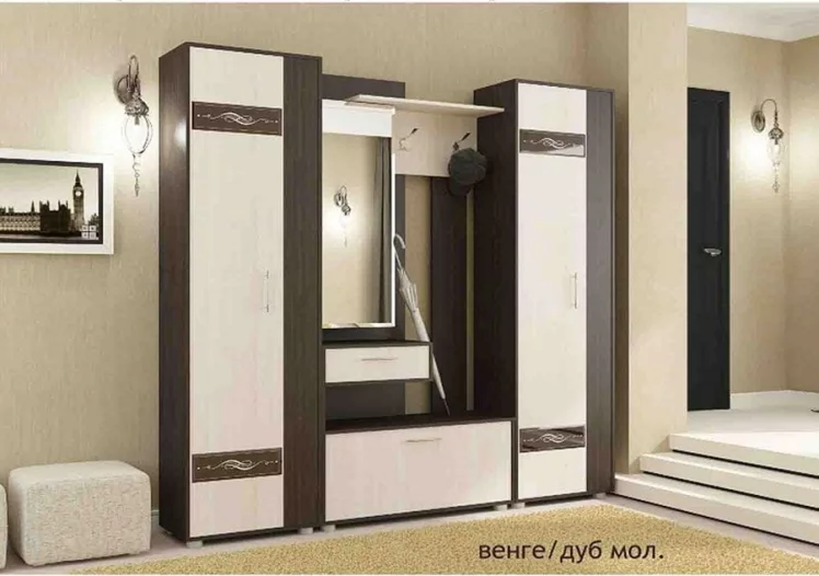 Прихожая Инфинити №2 Венге/Дуб молочный_0