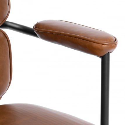 Кресло ALPHA иск. кожа, Brown (коричневый)_7