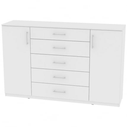 Комод Калисто(K34)1147х1802х468ручкарейлинг160мм(Белый)_0