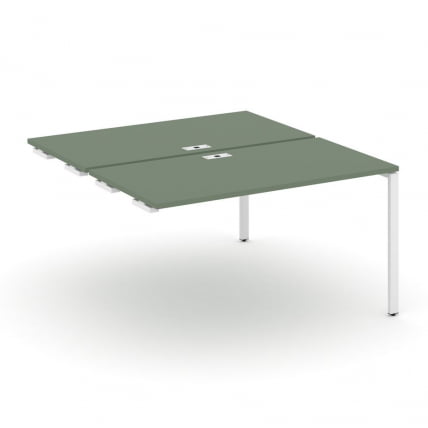 Двойной стол-приставка к опорным тумбам/шкафам CONCEPT CN.DSPR-004 Кобо Белый_0