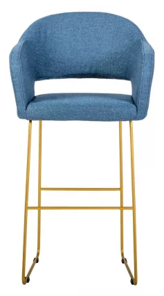 Стул полубарный Oscar (ПБ) БлюАрт/ЛинкЗолот_2